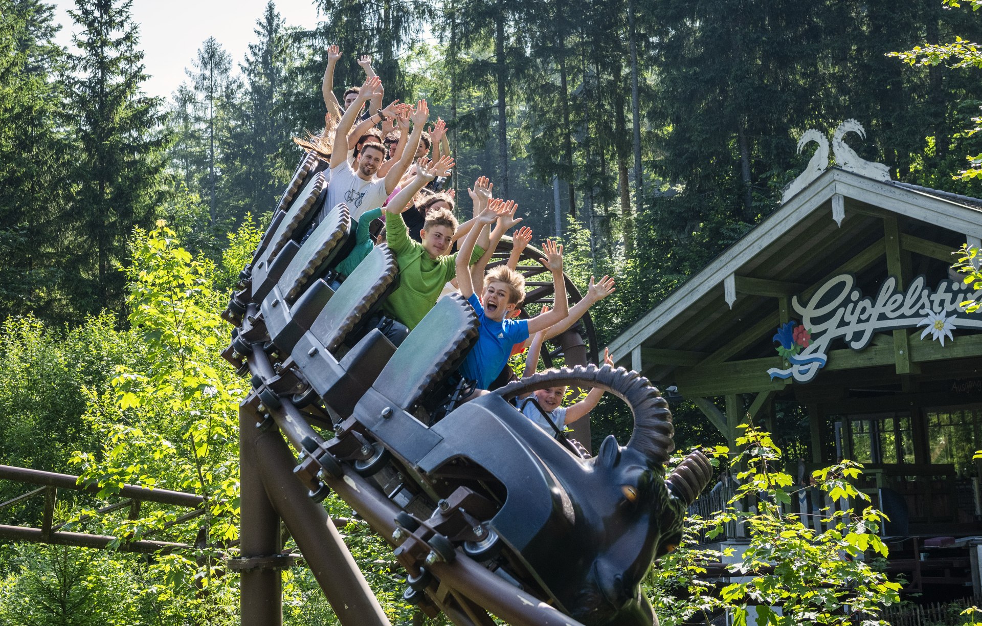 Fahrt Bergachterbahn