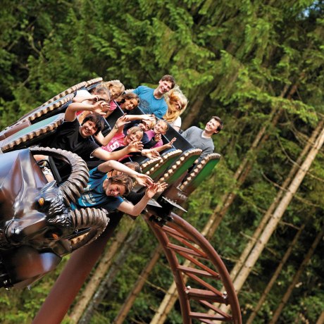 Die einzige Berg-Achterbahn am Chiemsee ist in Ruhpolding im Chiemgau., © Freizeitpark Ruhpolding