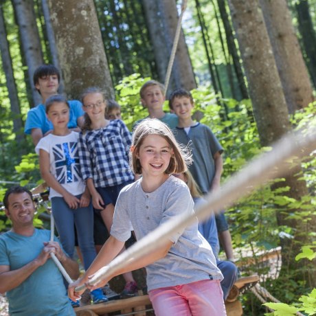 Seilgarten im Freizeitpark Ruhpolding, © Freizeitpark Ruhpolding